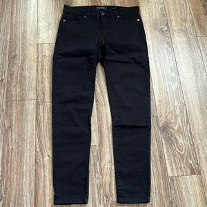 Banana Republic Premium Denim Black Mid Rise Skinny Jeans Size 28 NWOT